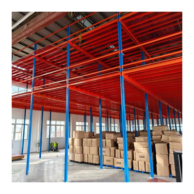 Second Floor Mezzanine Heavy Steel Mezzanine Floor Material Handling Storage Mezzanine Floor Storage Shelf for the Warehouse